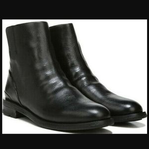 FrancoSarto Black Leather Ankle Boots 10